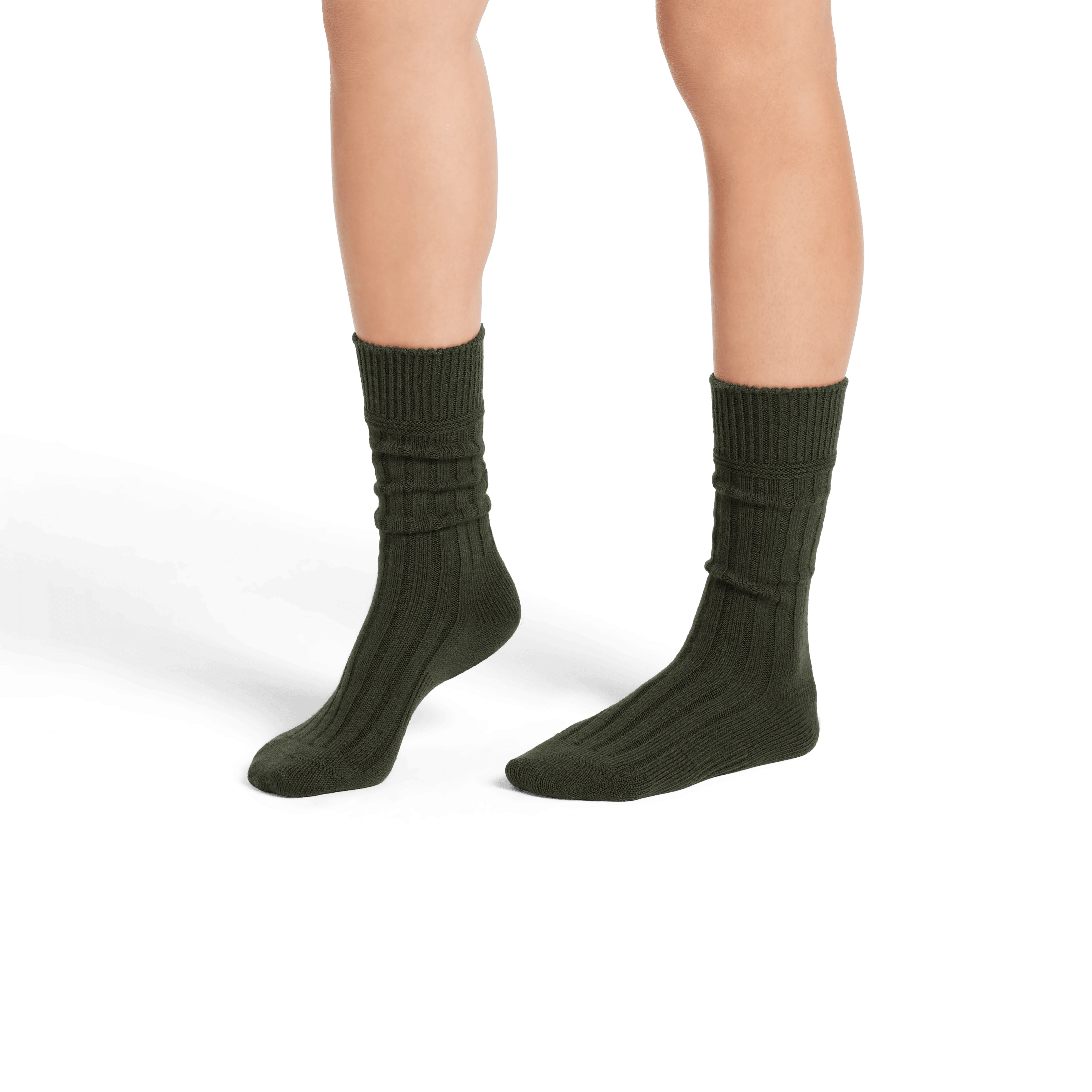 Women's Merino Cashmere Blend Rib Calf Sock 3-Pack