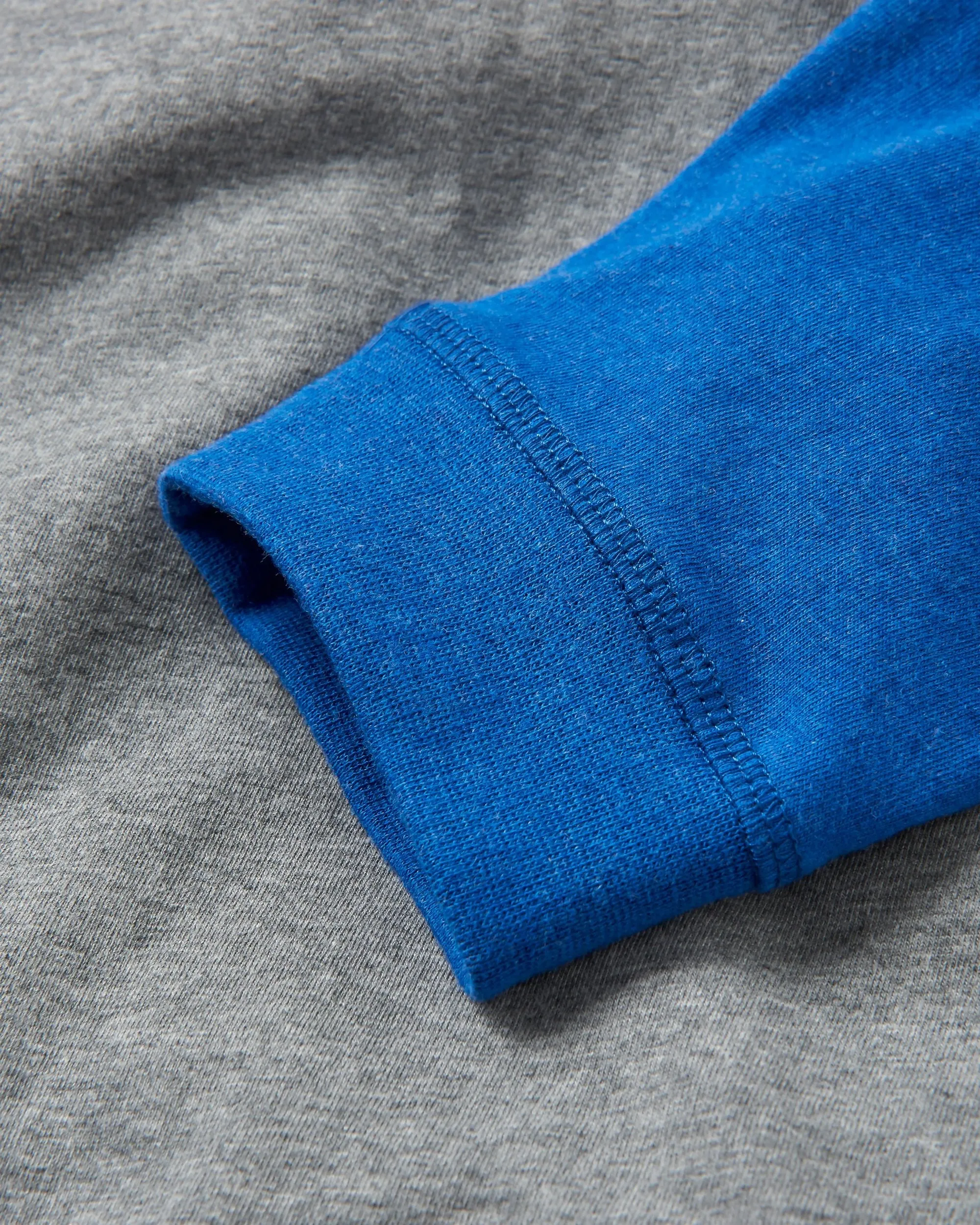 Yuca Organic Cotton LS T-Shirt - Azure Blue Marl